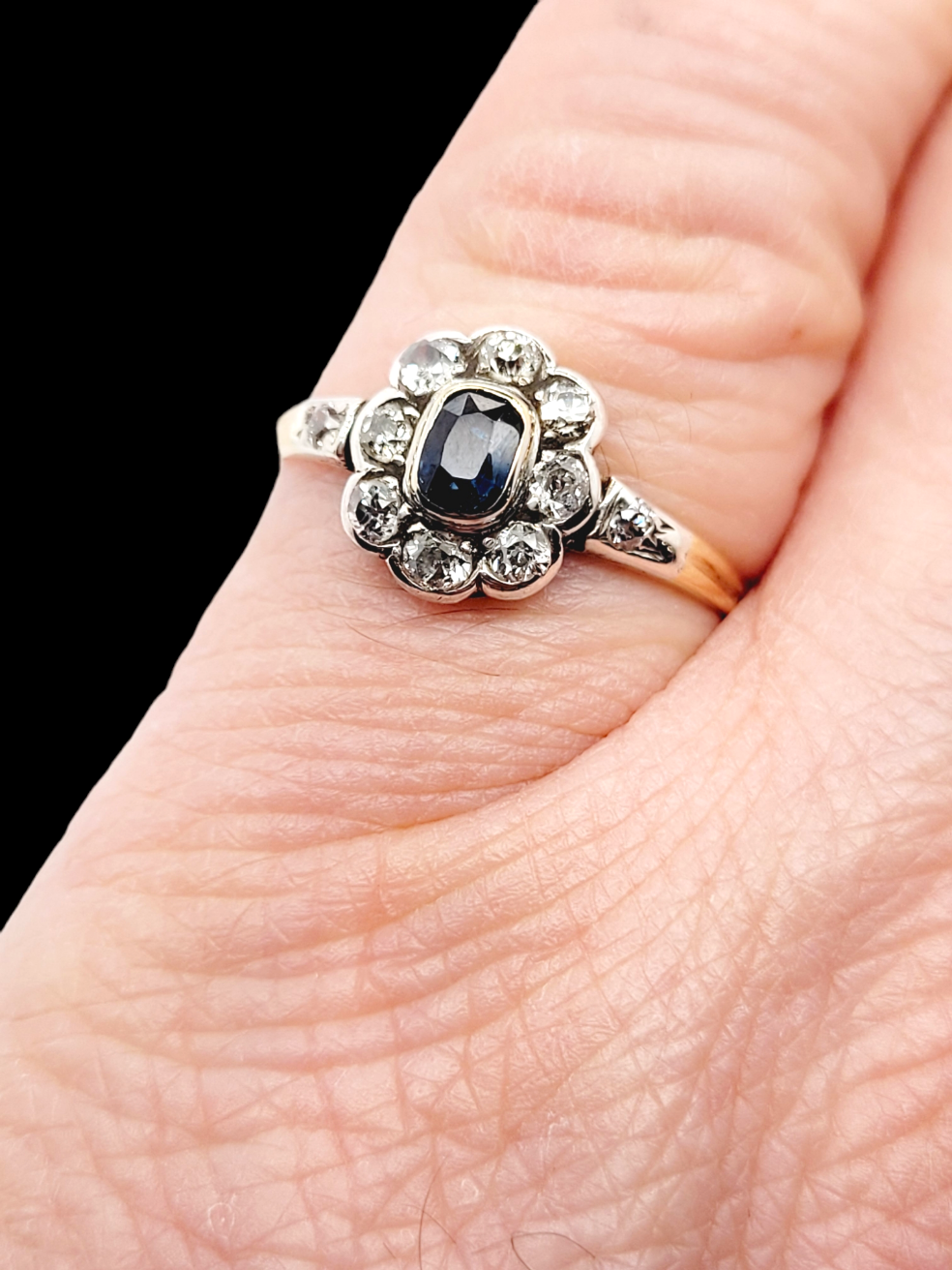 Antique sapphire and diamond engagement ring
SKU: 6453