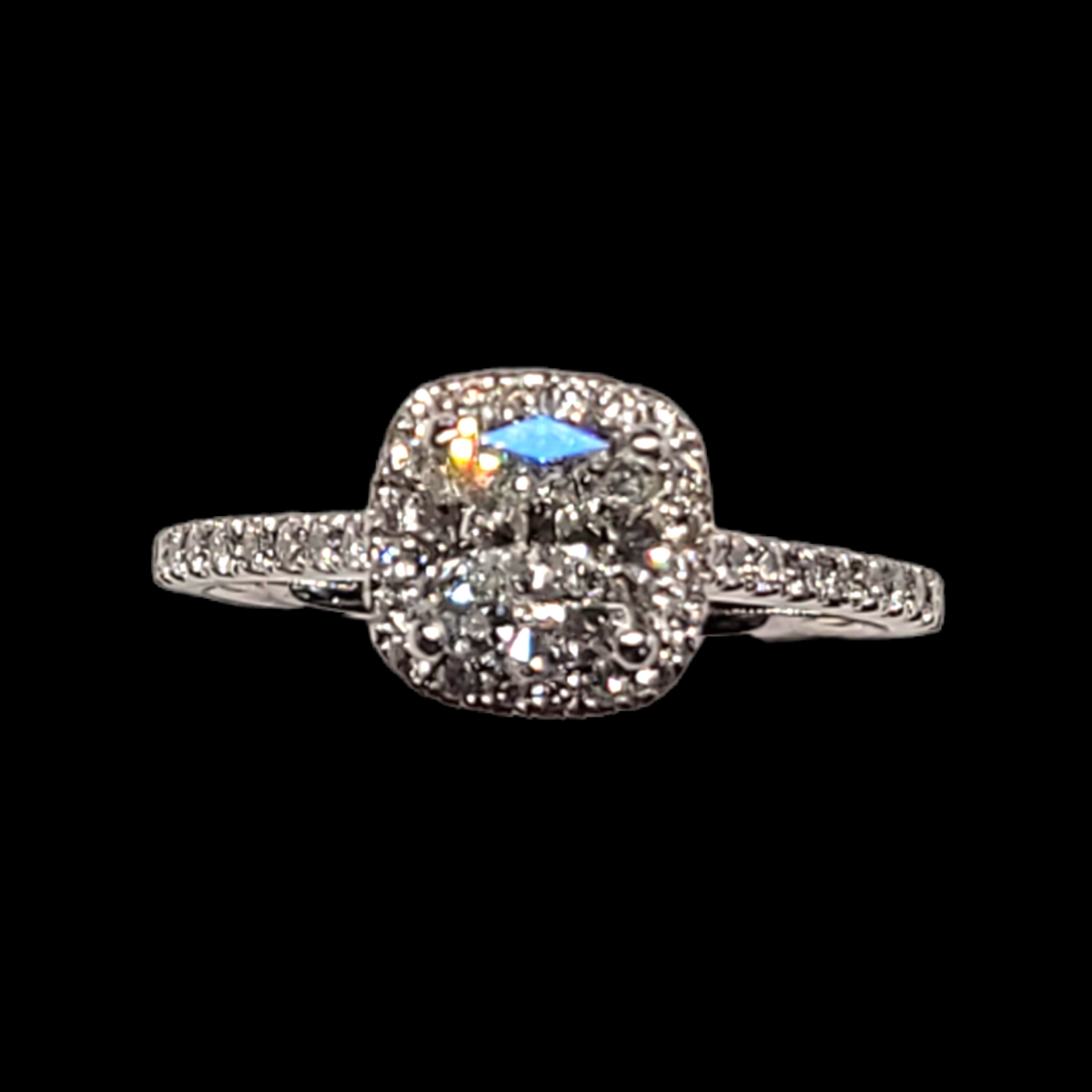 1.27ct radiant cut diamond ring Sku 5858