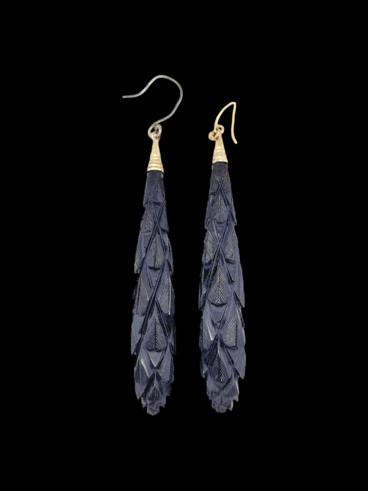 Pair of Victorian carved jet earrings
SKU: 6703