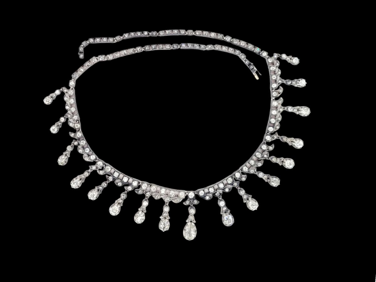 Antique diamond fringe necklace
SKU: 6958