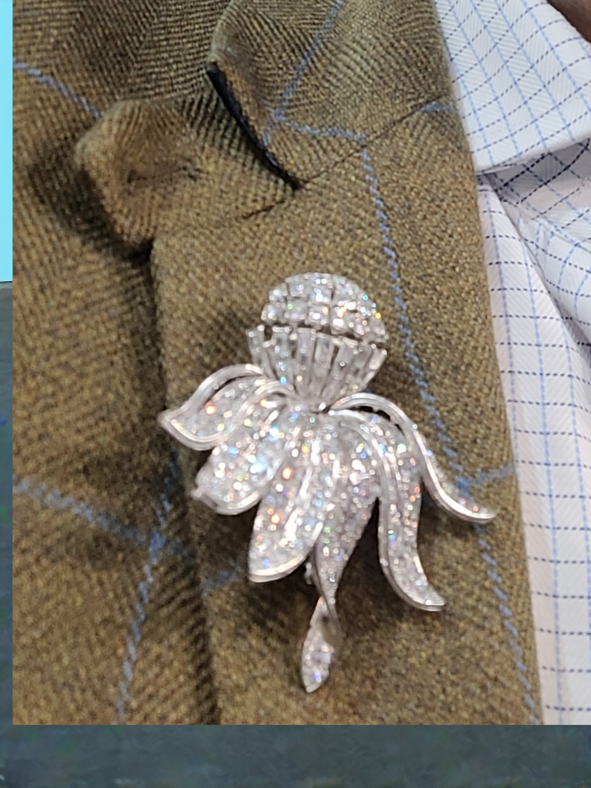 Art deco diamond flower brooch
SKU: 7087