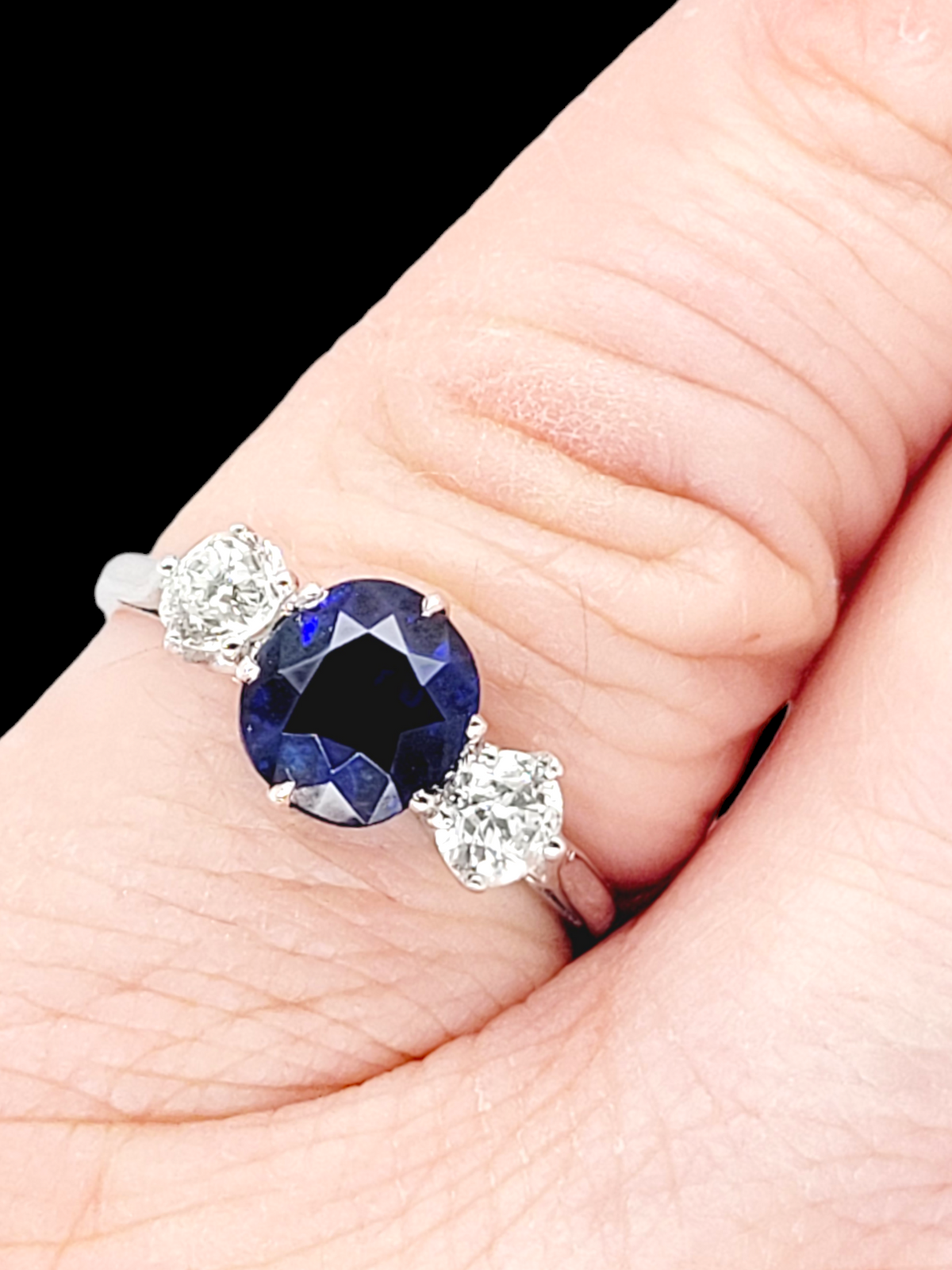 Art deco sapphire and diamond engagement ring
SKU: 7283