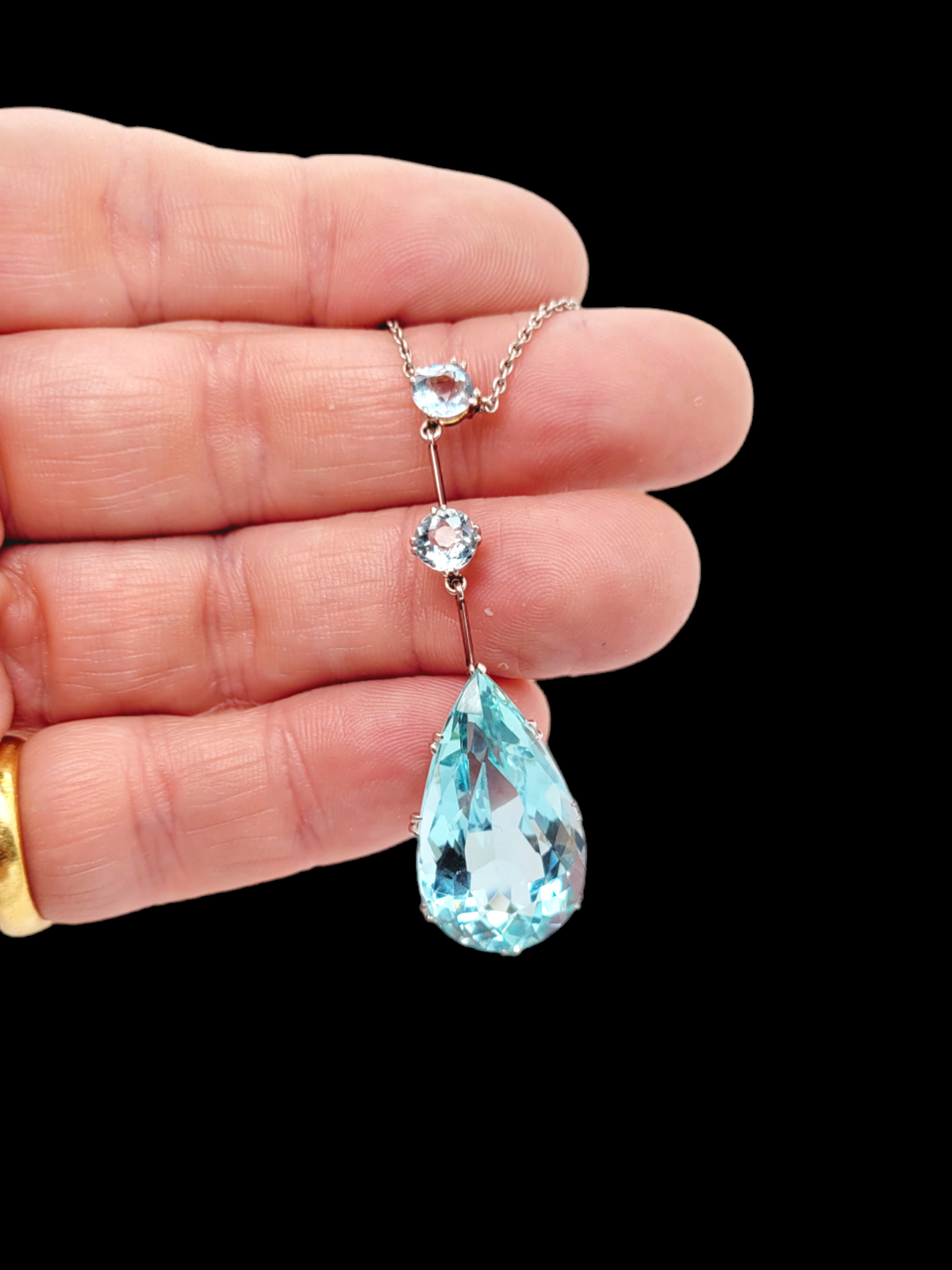 Edwardian Aquamarine pendant
SKU: 7296