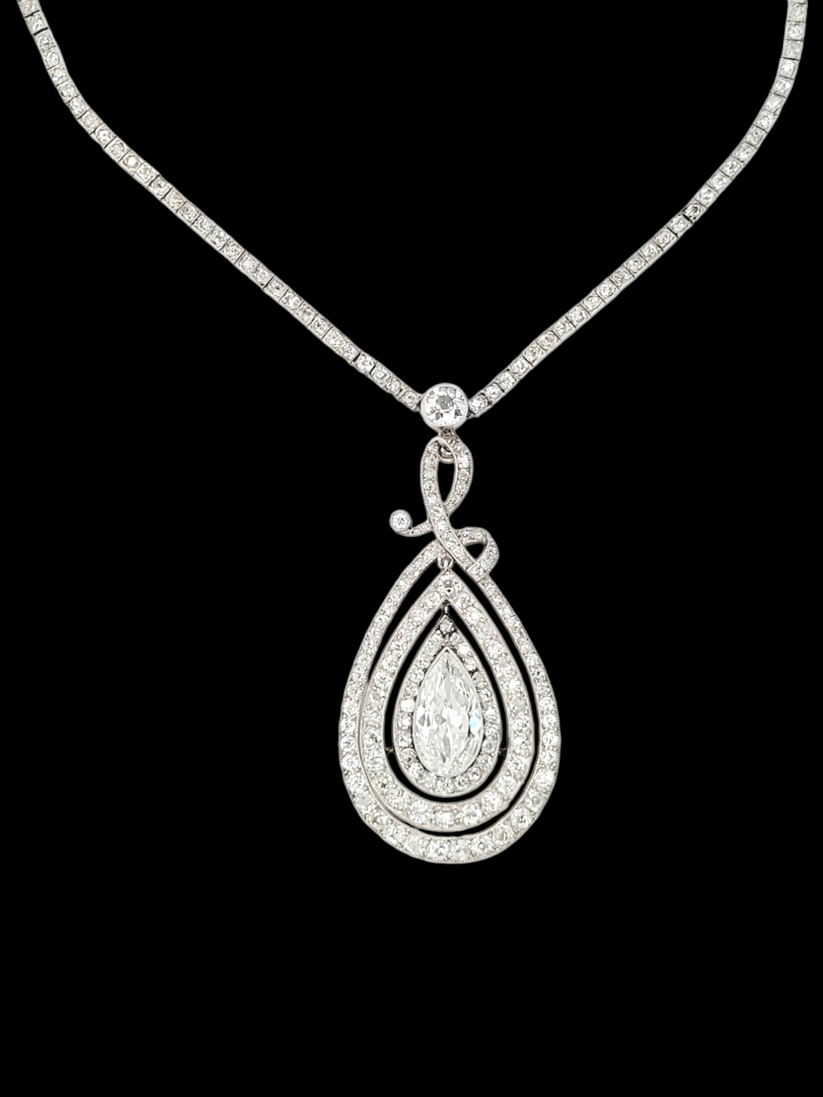 Fine and rare belle epoque diamond necklace
SKU: 7347