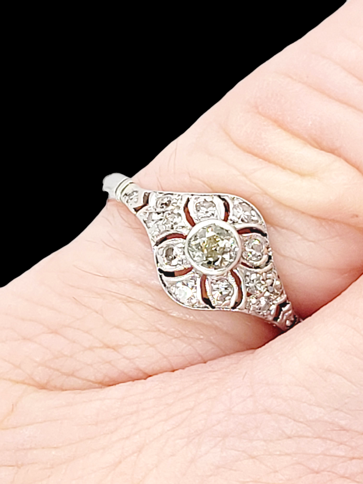Edwardian diamond openwork ring
SKU: 7627