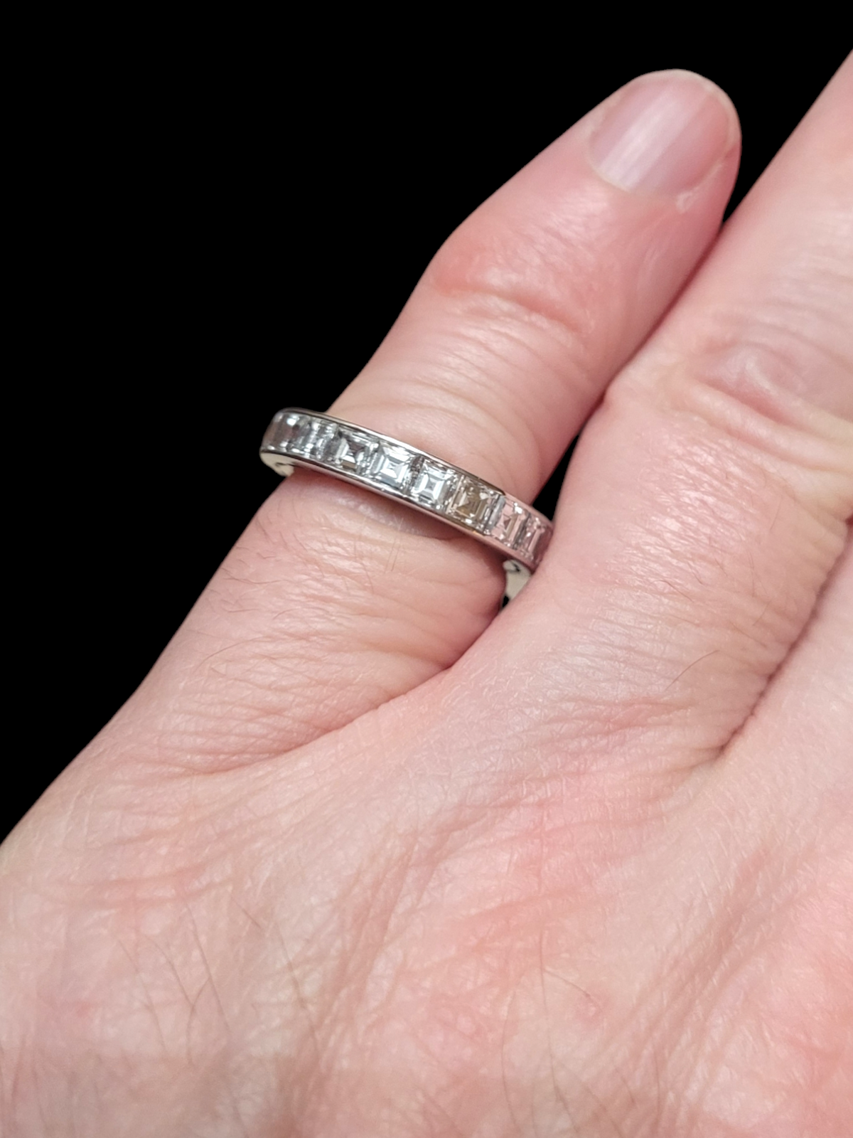 Art deco Square diamond full hoop eternity band
SKU: 7700