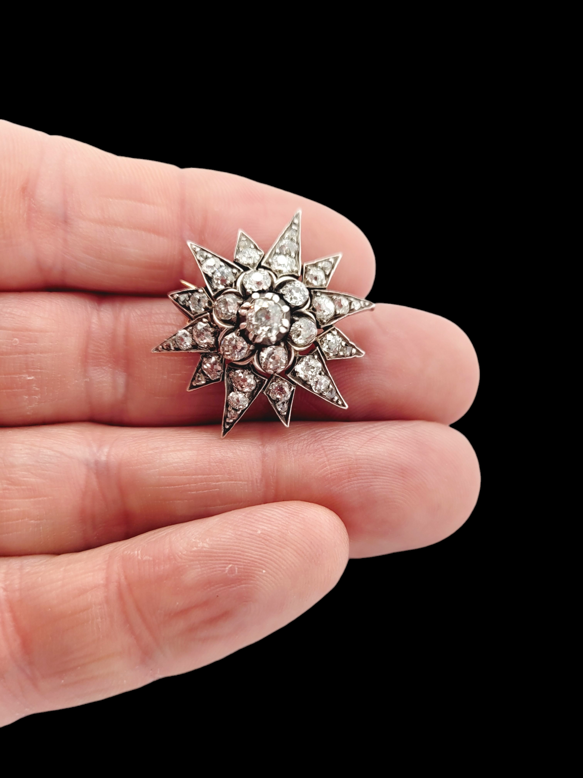 Antique diamond star brooch
SKU: 7855