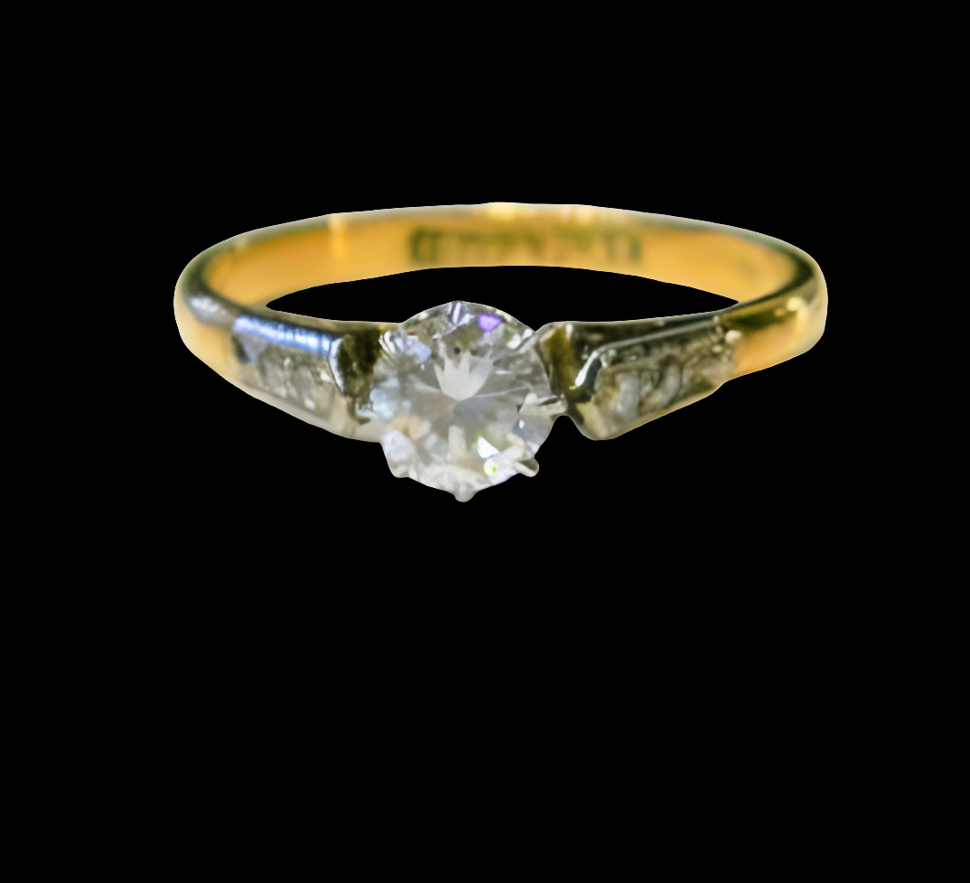 Victorian Diamond Single Stone Diamond Engagement Ring
SKU: 3240