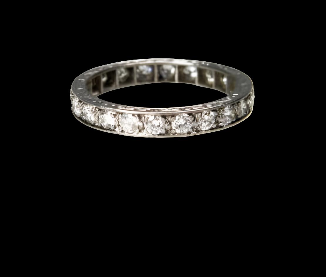 Art Deco Diamond Full Hoop Band
SKU: 2472