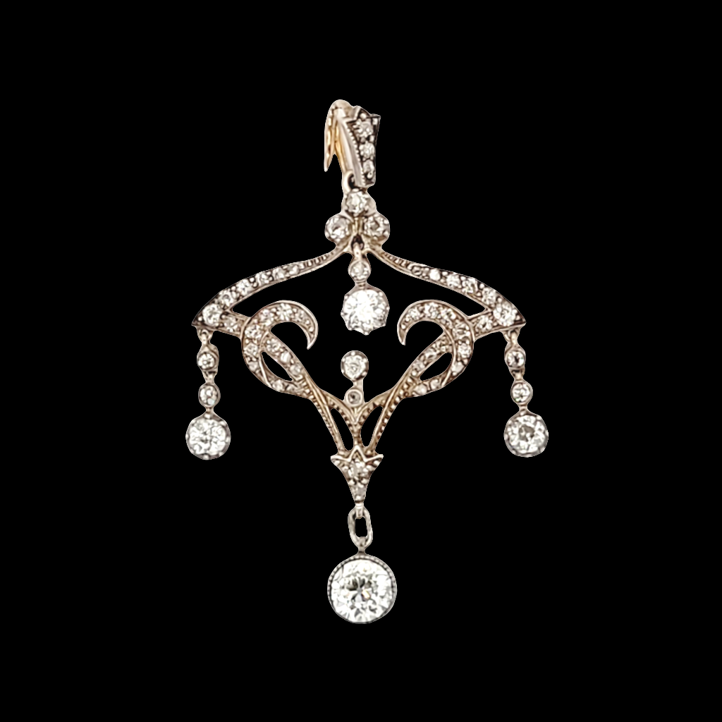 Art nouveau diamond pendant
SKU: 6319