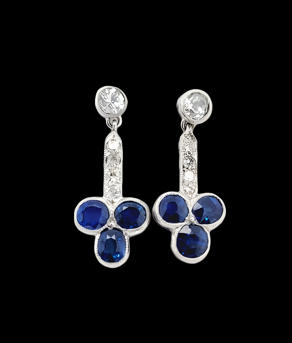 Sapphire and diamond drop earrings
SKU: 6572