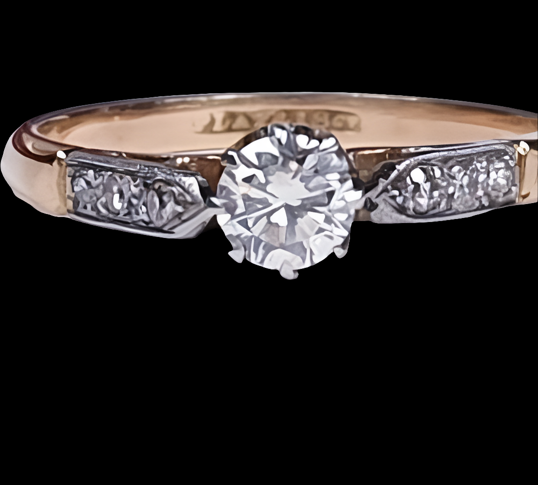 Edwardian Solitaire Diamond Engagement Ring
SKU: 3238