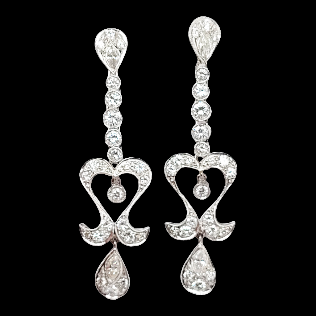 Diamond drop earrings
SKU: 6543