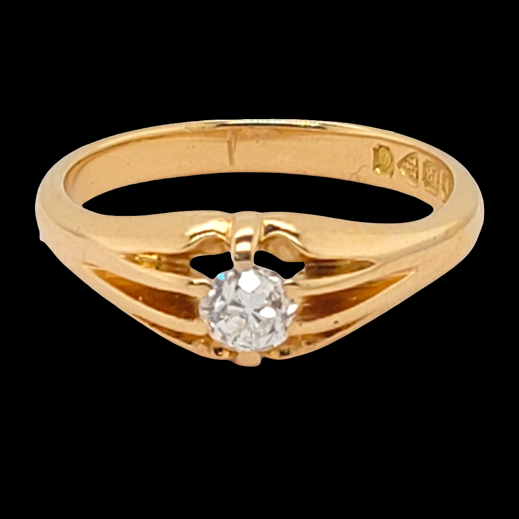 Old cut diamond single stone ring
SKU: 6410