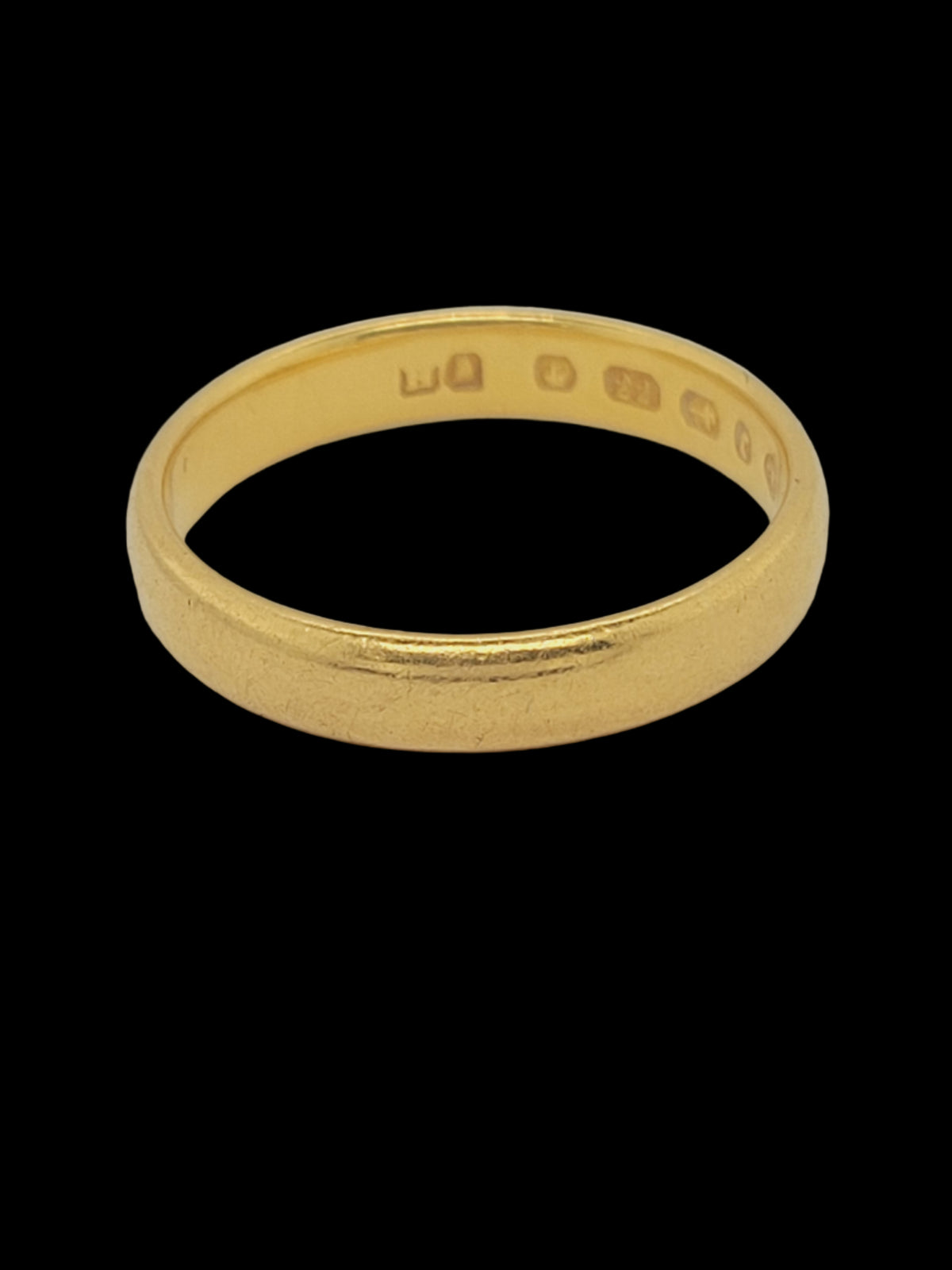 Antique 22ct yellow gold wedding ring sku 8517