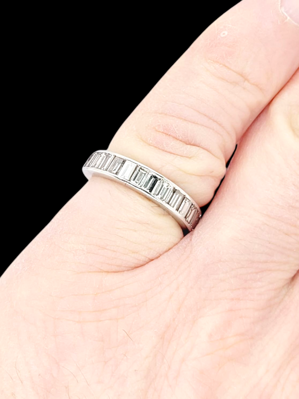 Half hoop baguette diamond eternity band
SKU: 7966