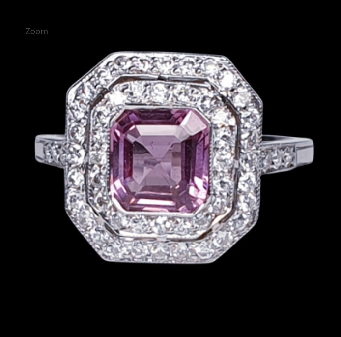 Pink Spinel and Diamond Ring
SKU: 3642