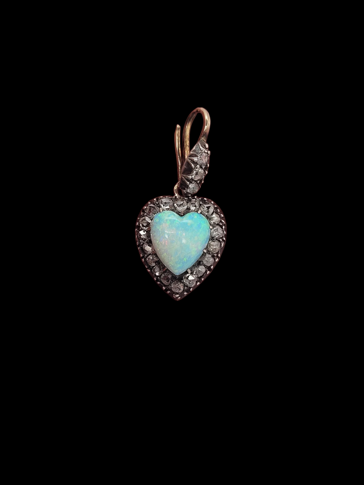 Antique opal and diamond heart pendant
SKU: 8359