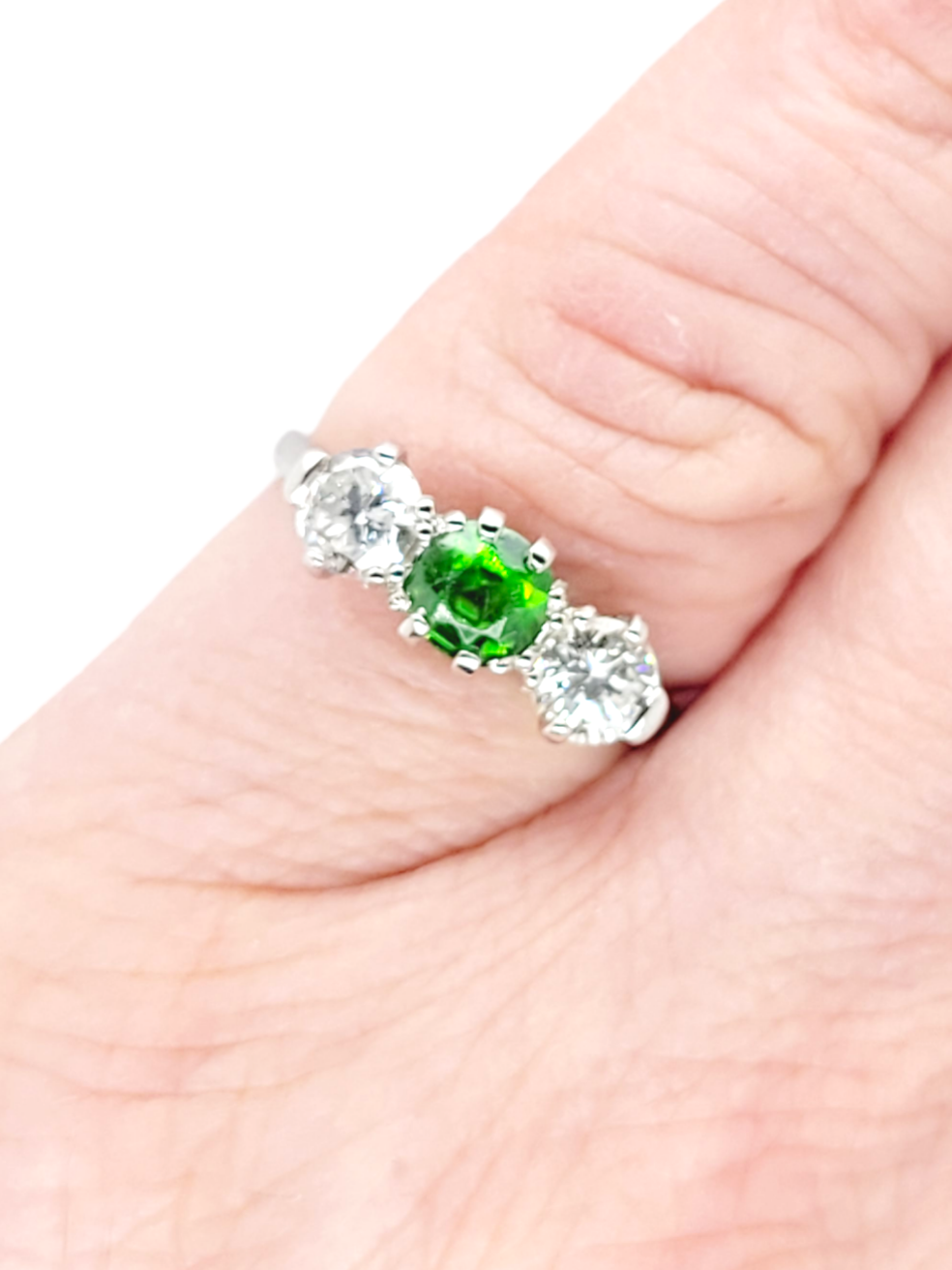 Gem demantoid Green garnet ring
SKU: 6892