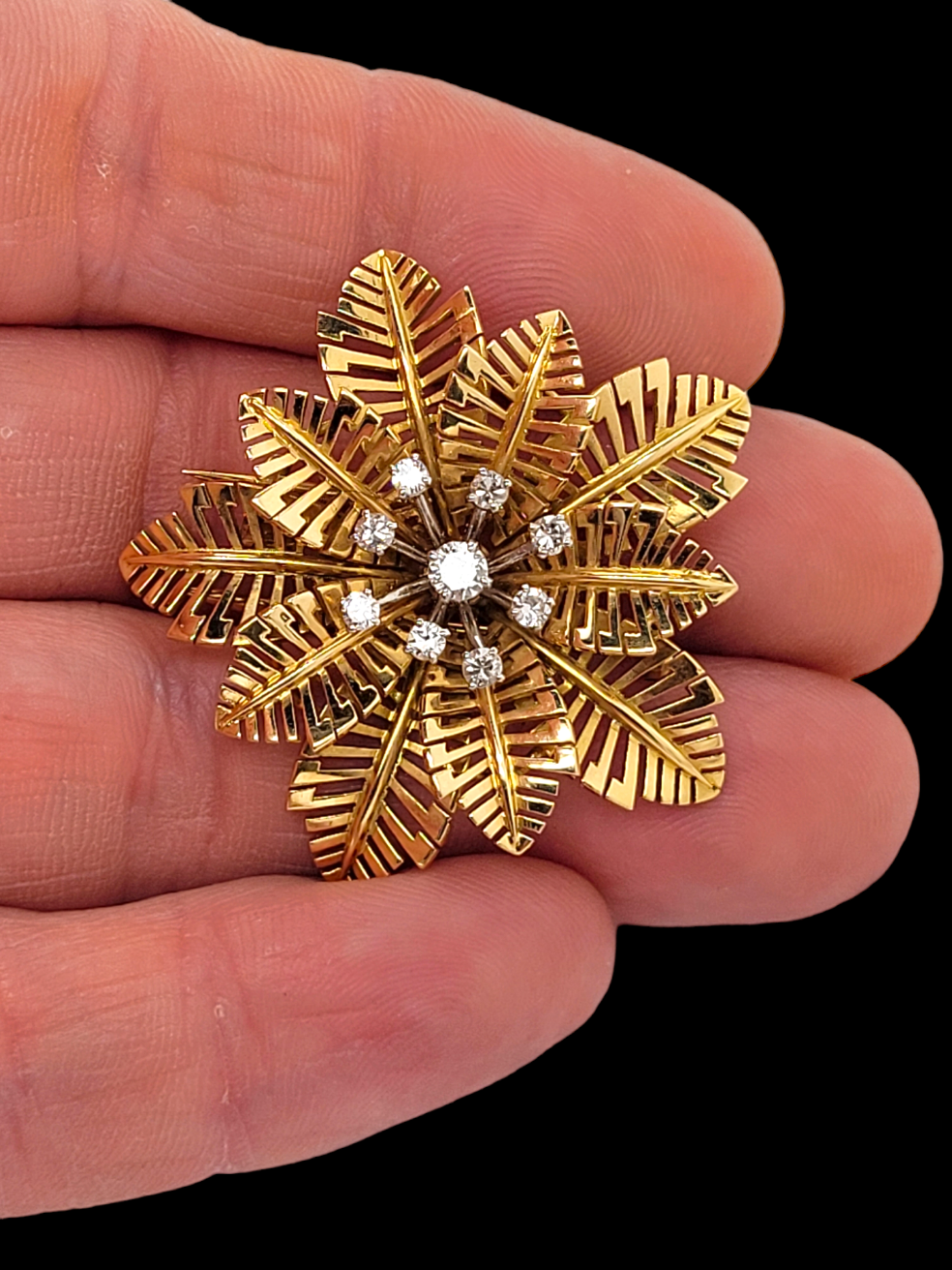 1960's stylised flower clip

SKU: 6423