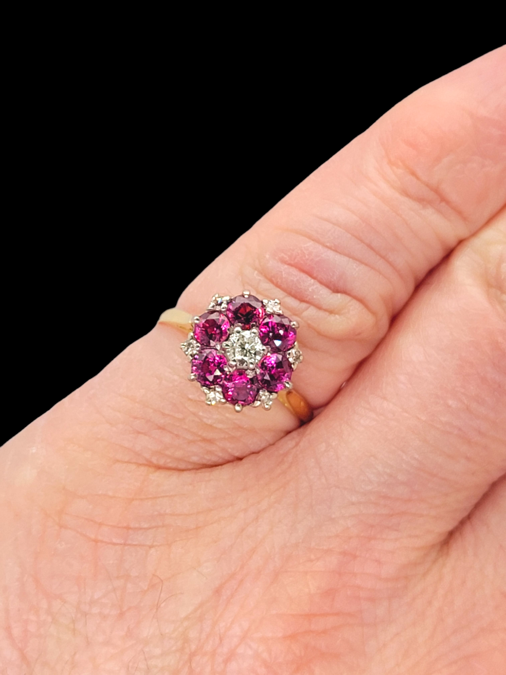 Vintage Ruby and diamond cluster ring

SKU: 6514