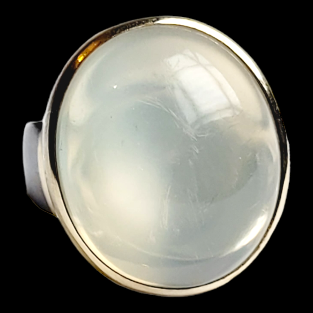 Single stone moonstone ring sku 6485