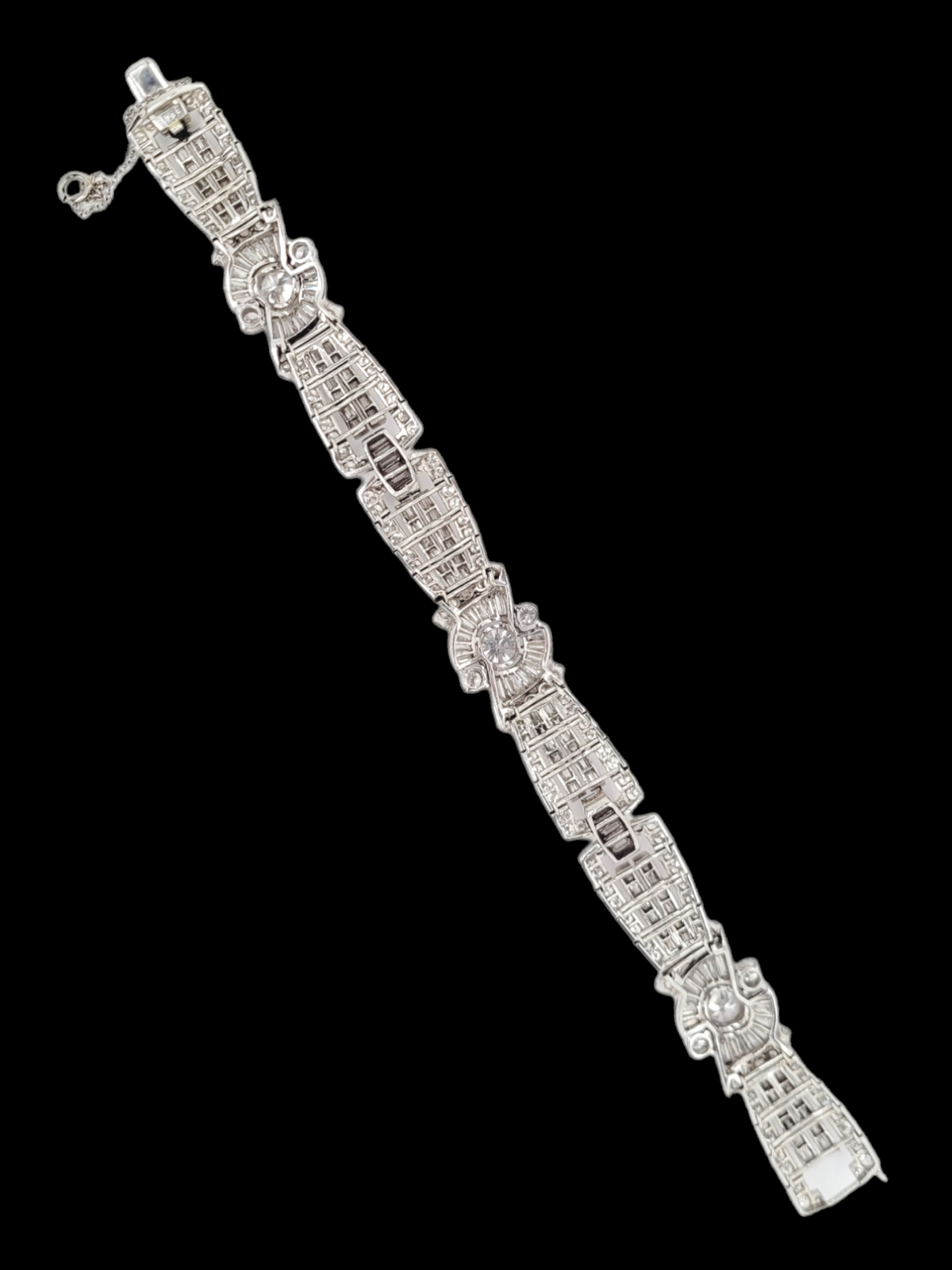 Artdeco diamond and baguette diamond bracelet
SKU: 7352