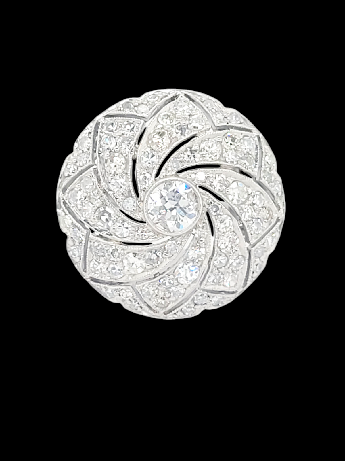 Art deco diamond swirl dress ring
SKU: 7613