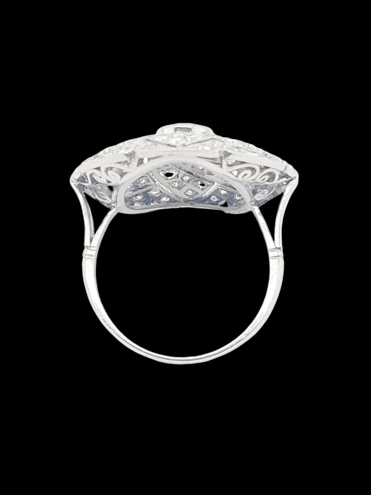 Art deco diamond swirl dress ring
SKU: 7613