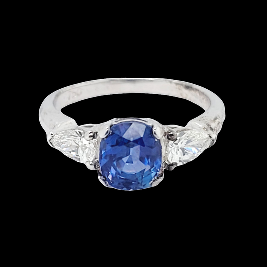 Sapphire and pear shaped diamond engagement ring

SKU: 6688