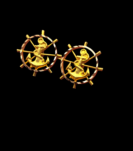 Pair of nautical gold cufflinks
SKU: 7403
