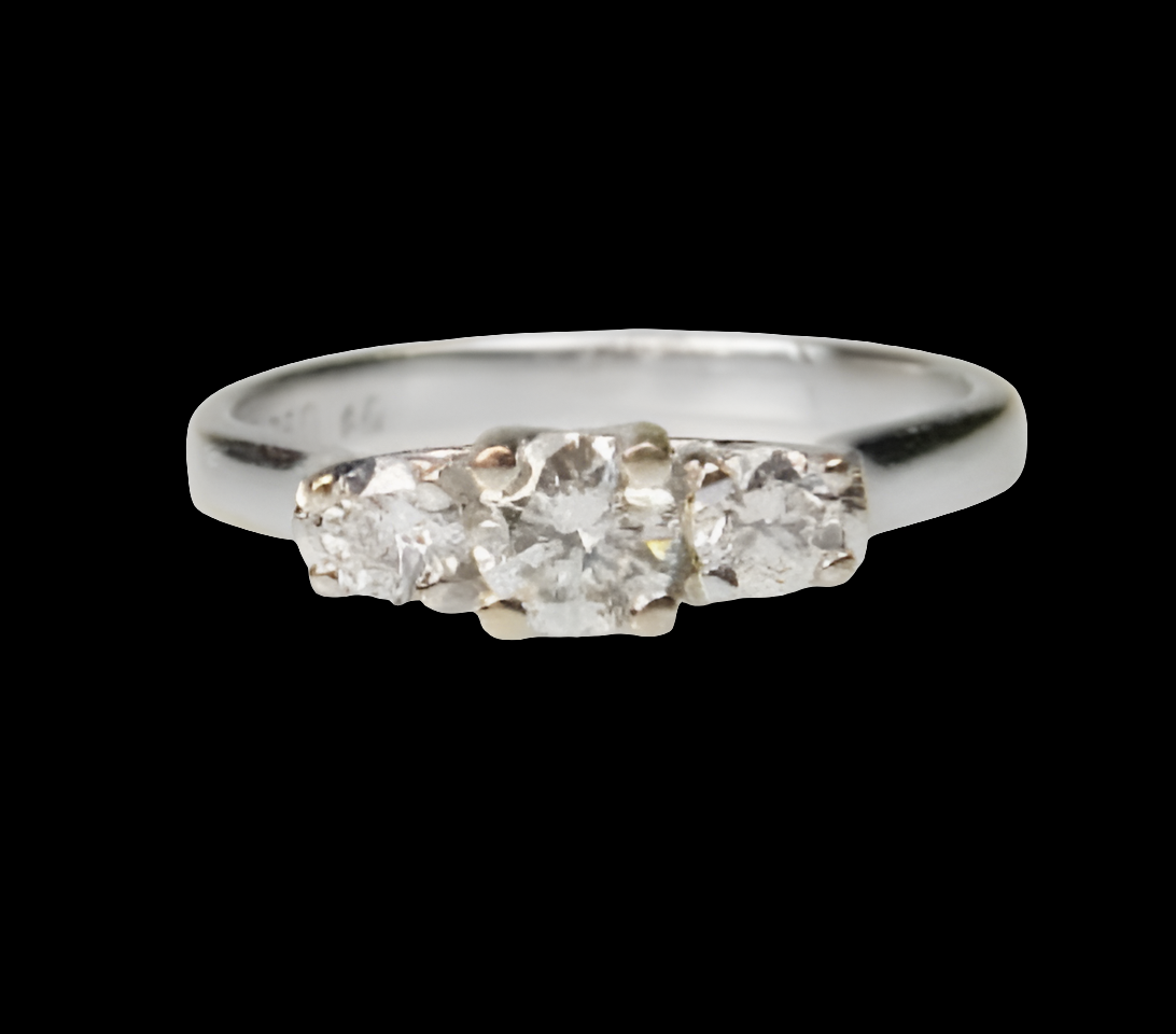 Diamond Three Stone Diamond Engagement Ring
SKU: 2179