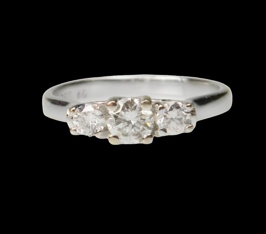Diamond Three Stone Diamond Engagement Ring
SKU: 2179