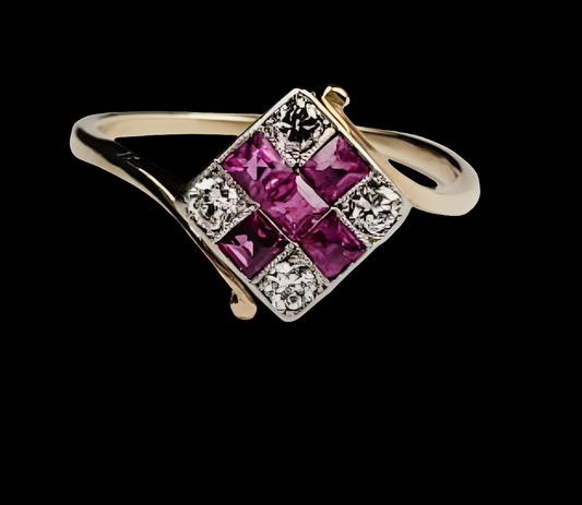 Edwardian Ruby and diamond dress ring
SKU: 5171