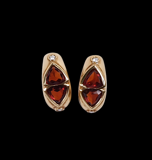 Madeira Citrine and Diamond Clip Earrings
SKU: 1663