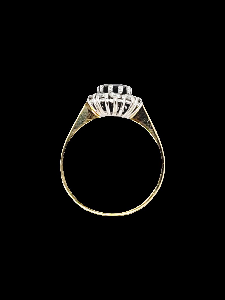 Sapphire and diamond cluster engagement ring
SKU: 6917