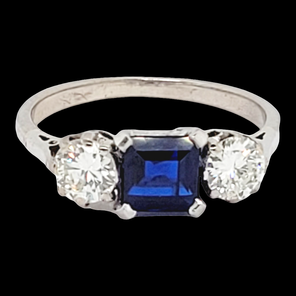 Art deco sapphire and diamond engagement ring

SKU: 6469