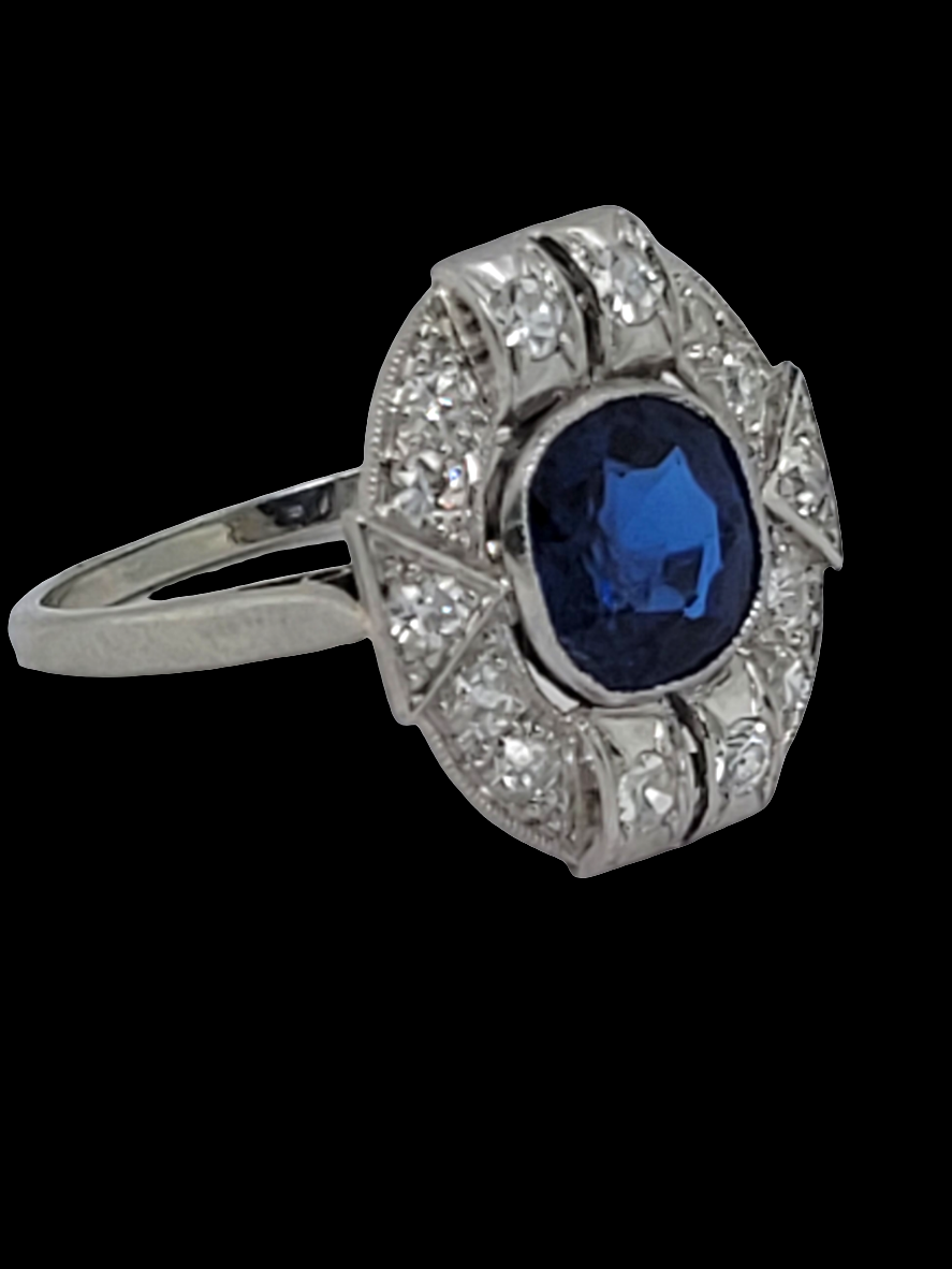 Art Deco sapphire and diamond panel ring

SKU: 6440