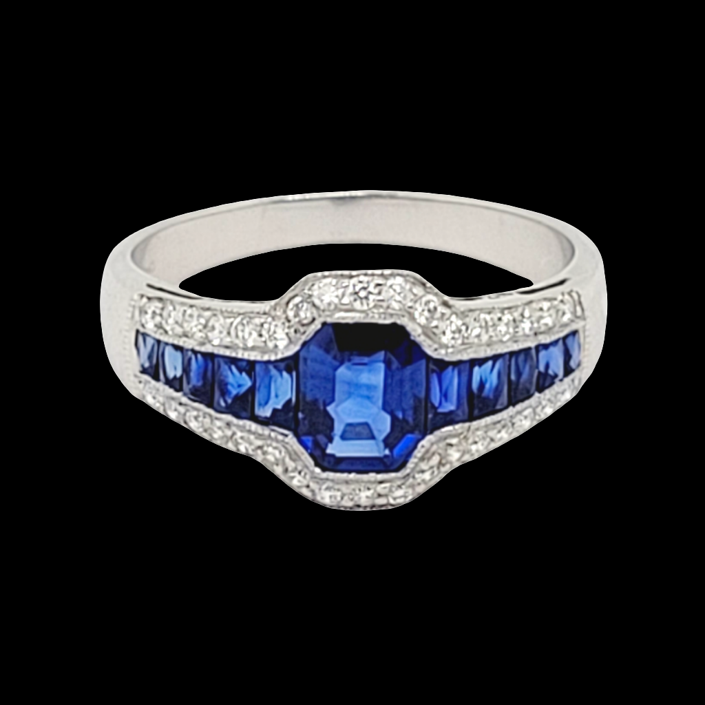 Geometric sapphire and diamond ring

SKU: 6344