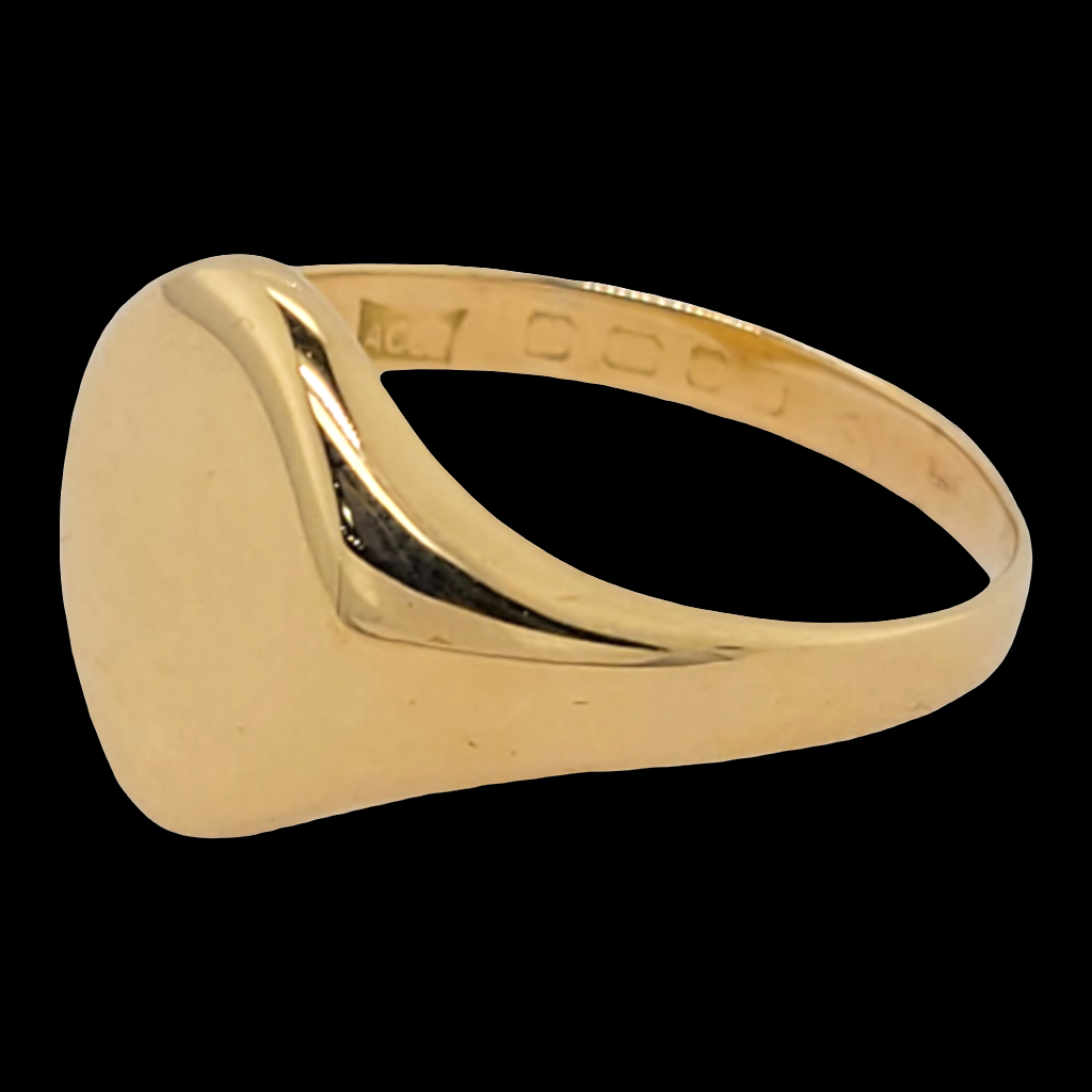 Plain 18ct gold signet ring

SKU: 6597