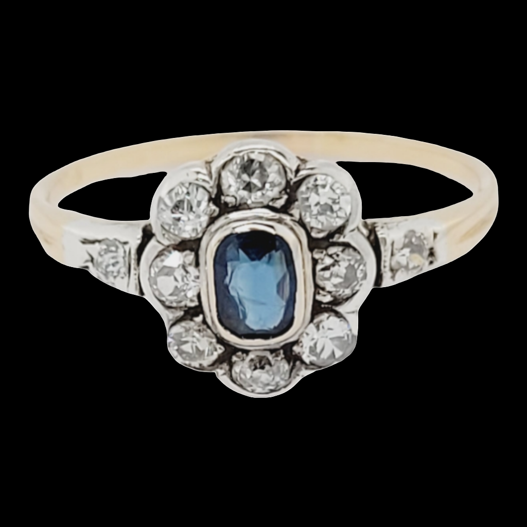 Antique sapphire and diamond engagement ring

SKU: 6453