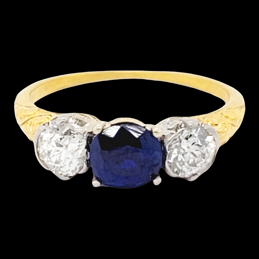 Antique sapphire and diamond engagement ring

SKU: 6456