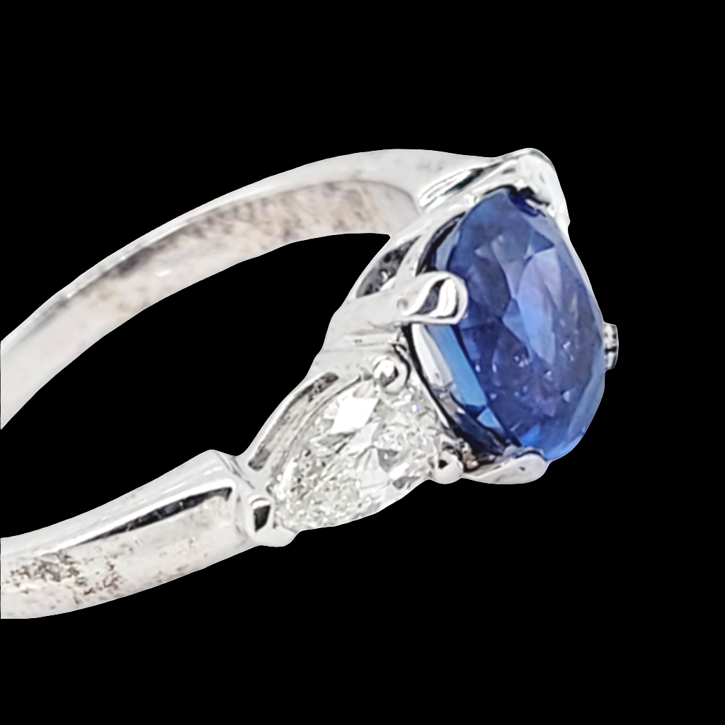 Sapphire and pear shaped diamond engagement ring

SKU: 6688