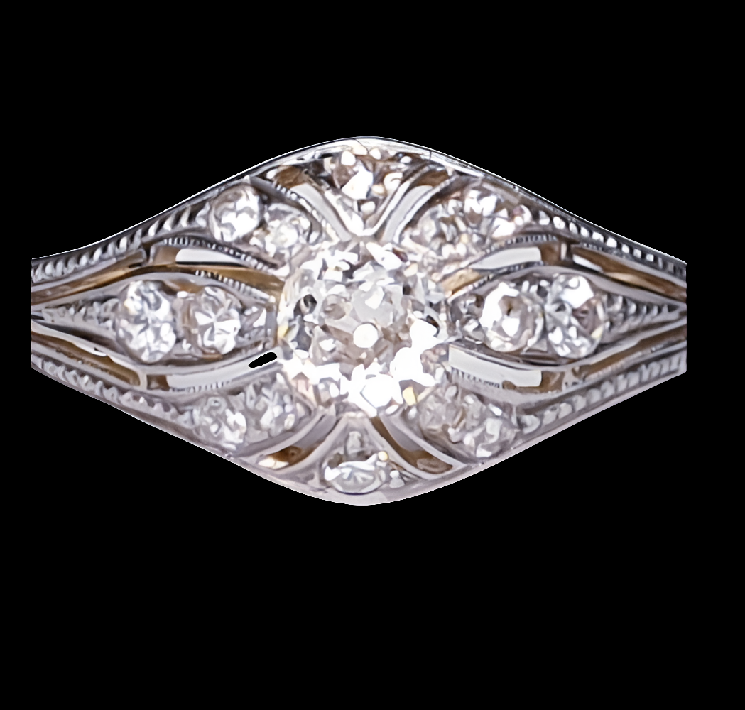 Edwardian Unique Diamond Engagement Ring
SKU: 3667
