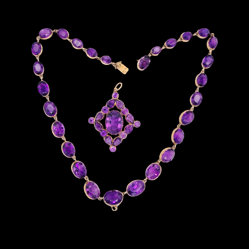 Antique intense Siberian amethyst riviere

SKU: 6314