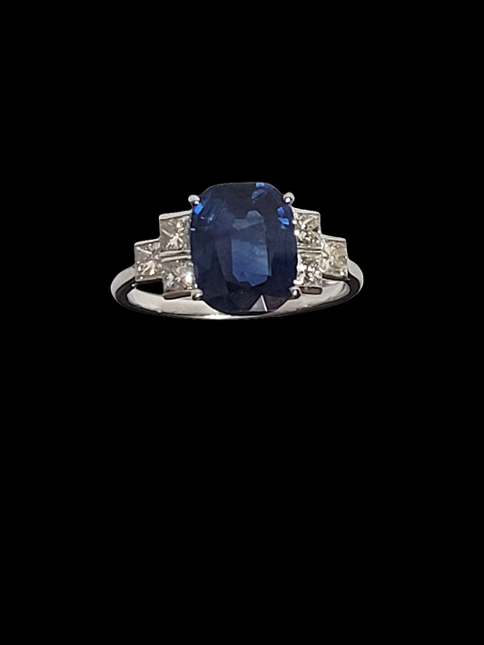 Sapphire and diamond engagement ring
SKU: 8288