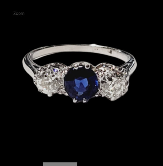 Sapphire and diamond trilogy ring
SKU: 5558