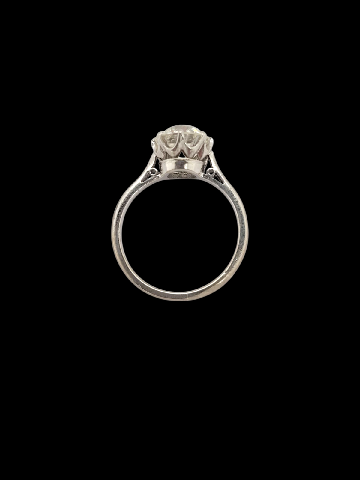 2.50ct old mine cut diamond solitaire engagement ring
SKU: 8133