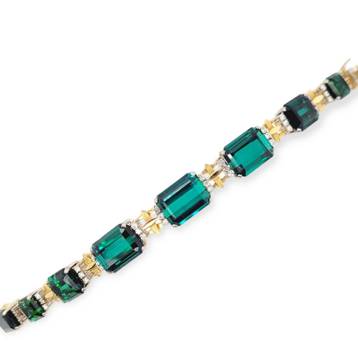 Vintage Stylish French Tourmaline 18ct gold bracelet
SKU: 7803