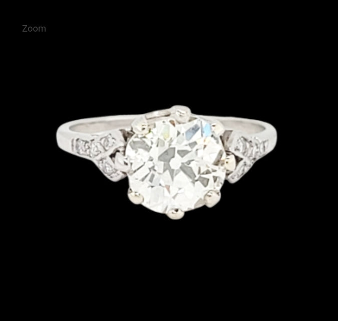 1.90ct old cut diamond art deco engagement ring
SKU: 7409